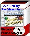 Birthday Party Memories Scrapbook Software