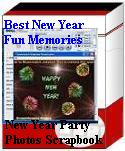 New Year Digital Photos Music Scrapbook